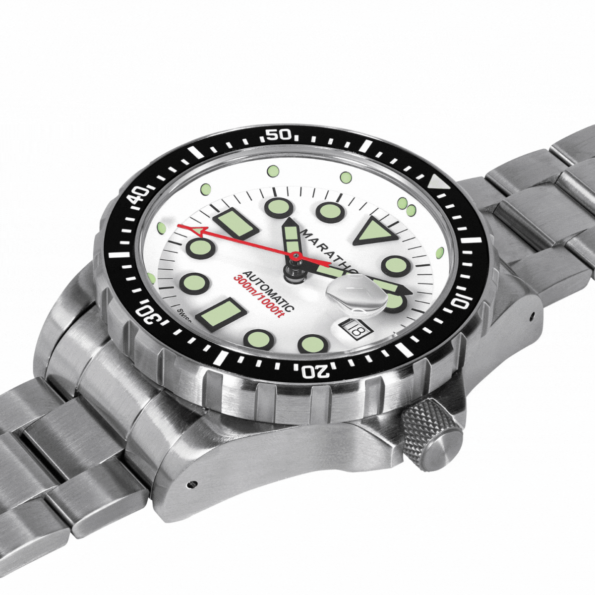 Marathon WW194037SS-2501 Diver's Watch, Automatic, 46MM OSAR WD, TYPE I, SS, COL: SS/SSMAM Steel