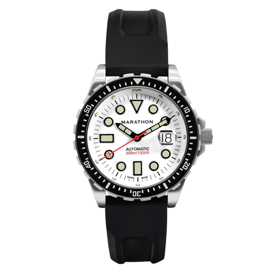 Marathon WW194037SS-2530 Diver's Watch, Automatic, 46MM OSAR WD, TYPE I, SS, COLOUR: SS/BKSS 3PC RUBBER