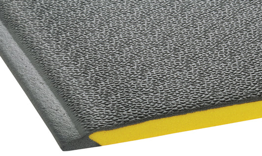 Crown Matting WB 0035GP Wear-Bond Tuff-Spun Pebble-Surface 3'x5' Gray Anti-Fatigue Dry Area Mat