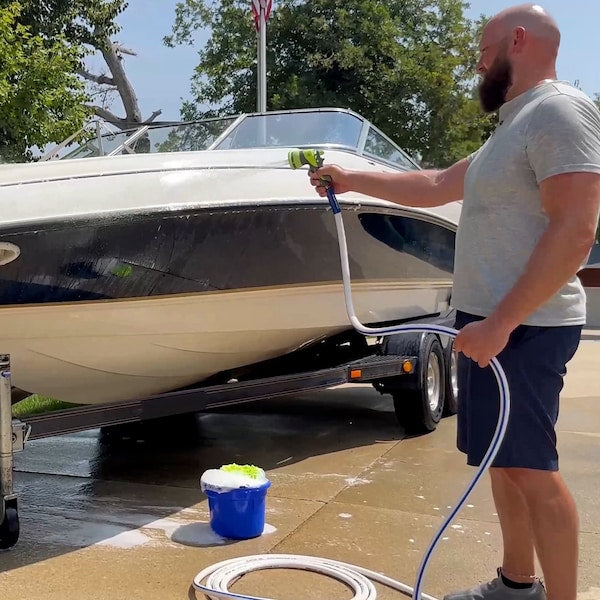 SmartFlex HSFRV550 RV/Marine Hose, 5/8" x 50', 3/4" - 11 1/2 GHT Fittings