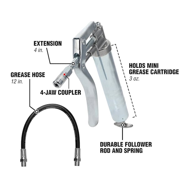 Workforce L1305 Mini Grease Gun with 3 oz. Cartridge
