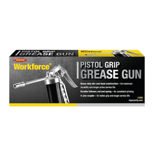 Workforce L1320 Pistol Grip Grease Gun with Straight Extension