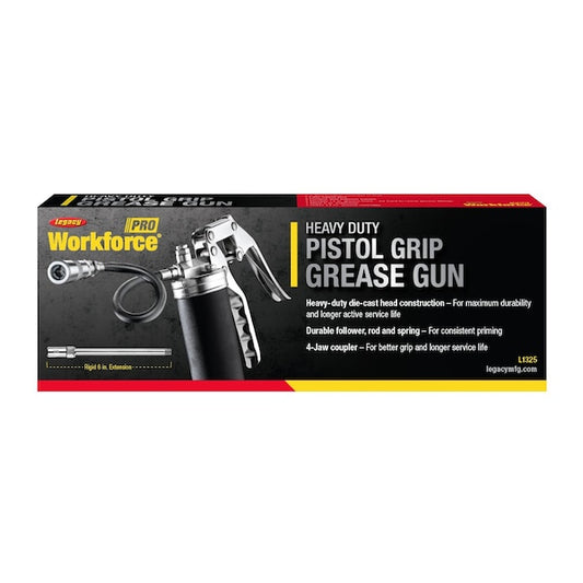 Workforce L1325 Pro Heavy Duty Pistol Grip Grease Gun