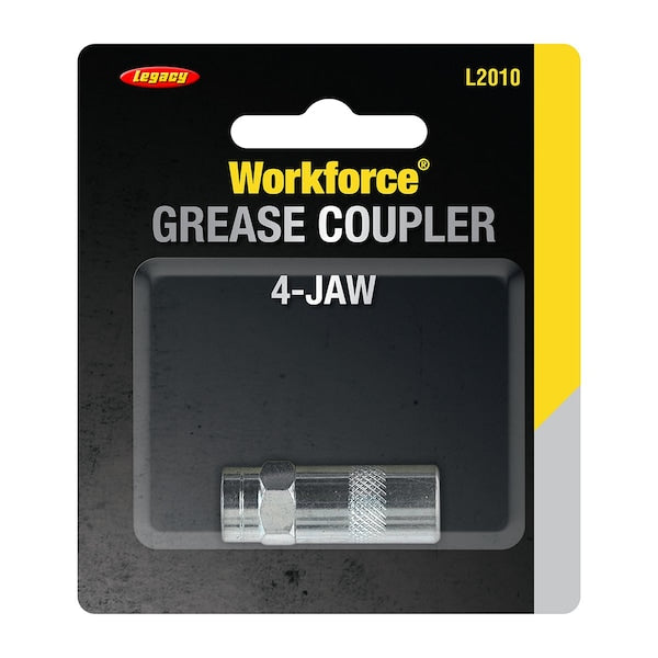 Workforce L2010 Grease Coupler, 4-Jaw, Check Ball