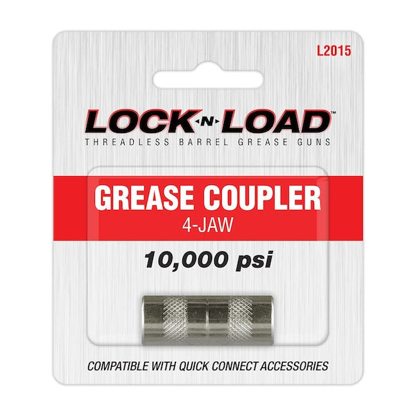 Lock-n-Load L2015 Grease Coupler, 4-Jaw, High Pressure