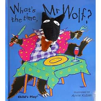 Paradise Clay CPB015 What's the Time, Mr. Wolf? - Finger Puppet Book