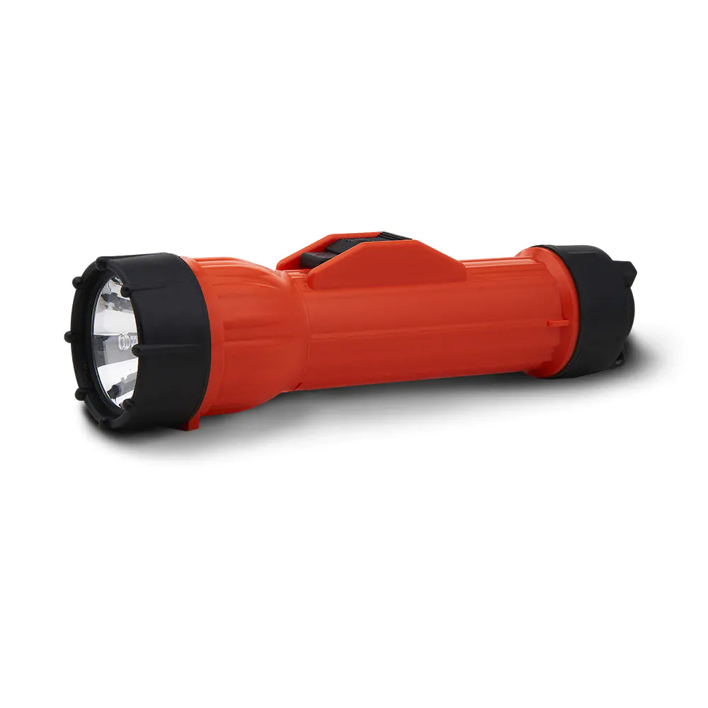 KBS 15460 2217 WorkSAFE LED 2 D-cell Waterproof Flashlight, UL Protection Methods Div 1, Orange