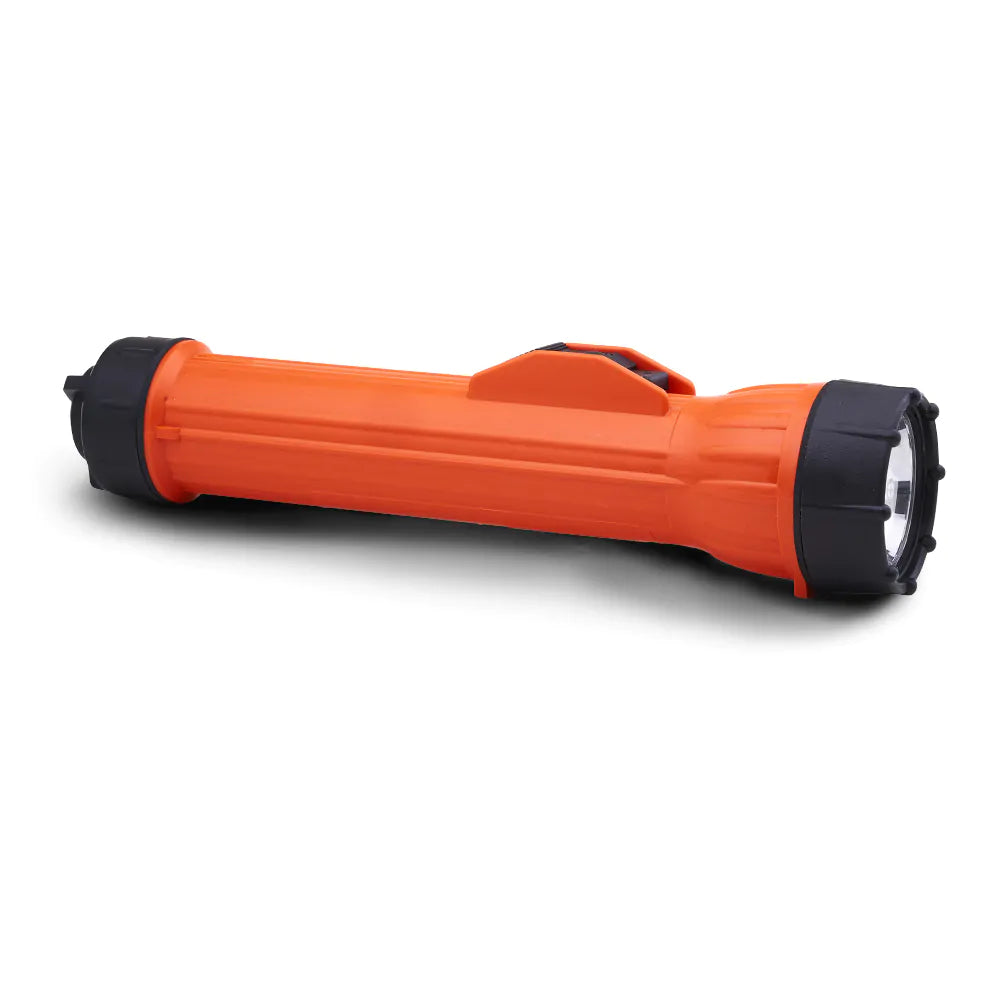 KBS 15720 2224 WorkSAFE LED 3 D-cell Waterproof Flashlight, UL Protection Methods Div 1, Orange