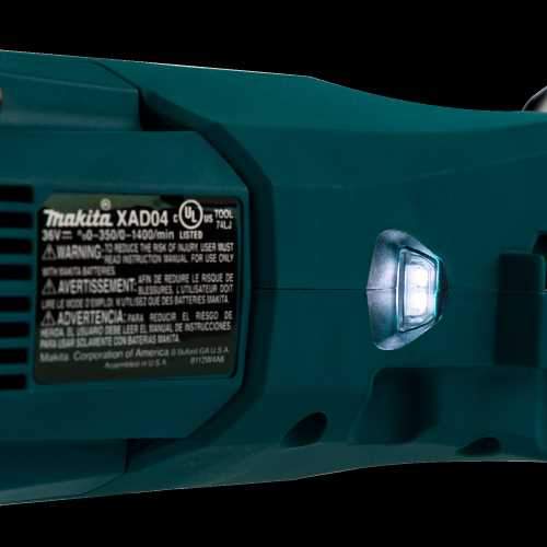 Makita XAD04PT 36V (18V X2) LXT® Brushless 7/16" Hex Right Angle Drill Kit (5.0Ah)