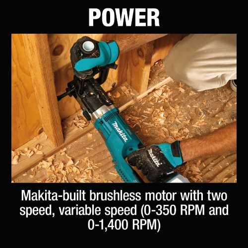 Makita XAD04Z 36V (18V X2) LXT® Brushless Cordless 7/16" Hex Right Angle Drill, Tool Only