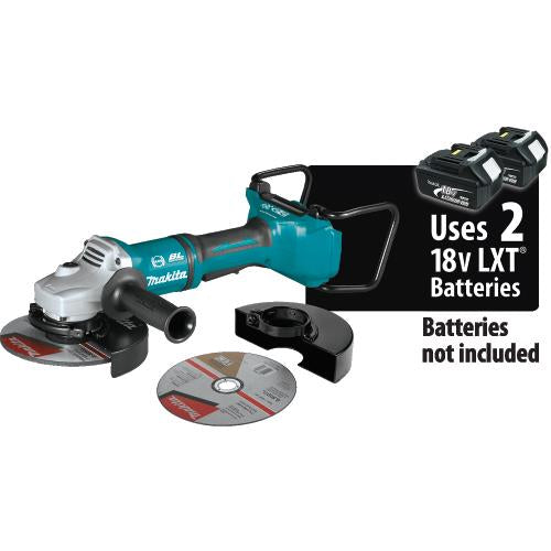 Makita XAG12Z1 36V (18V X2) LXT® Brushless 7" Paddle Switch Cut‘Off/Angle Grinder, with Electric Brake, Tool Only