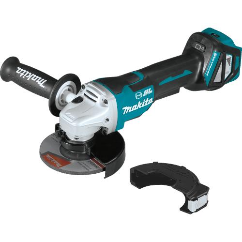 Makita XAG20Z 18V Lxt® Lithiumion Brushless Cordless 41/2 / 5" Paddle Switch Cutoff/Angle Grinder, With Electric Brake, Tool Only