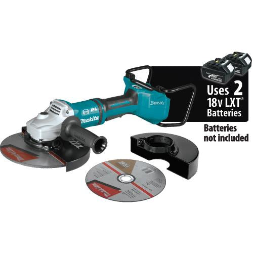 Makita XAG23ZU1 36V (18V X2) LXT® Brushless 9" Paddle Switch Cut‘Off/Angle Grinder, with Electric Brake and AWS®, Tool Only