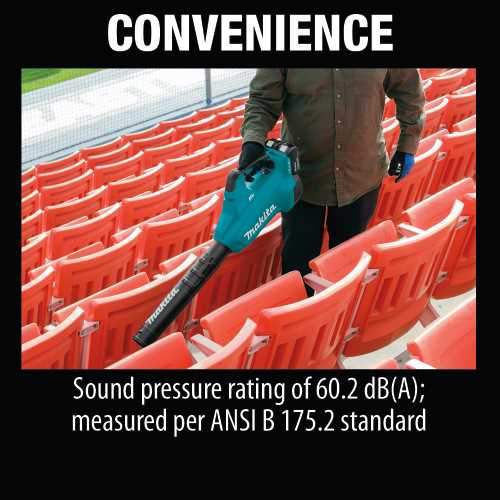 Makita XBU02PT1 36V (18V X2) LXT® Brushless Blower Kit with 4 Batteries (5.0Ah)