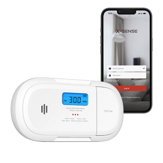 X-Sense XC04-WX Smart Carbon Monoxide Alarm - 1-Pack
