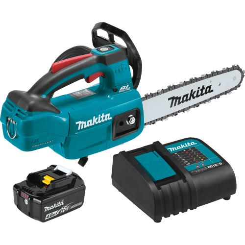 Makita XCU06SM1 18V LXT® Lithium‘Ion Brushless Cordless 10" Top Handle Chain Saw Kit (4.0Ah)