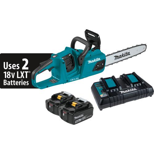 Makita XCU07PT 36V (18V X2) LXT® Brushless 14" Chain Saw Kit (5.0Ah)