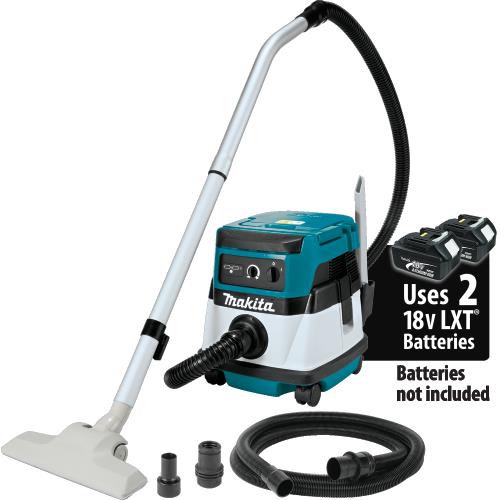 Makita XCV04Z 36V (18V X2) LXT®/Corded 2.1 Gallon HEPA Filter Dry Dust Extractor/Vacuum, Tool Only