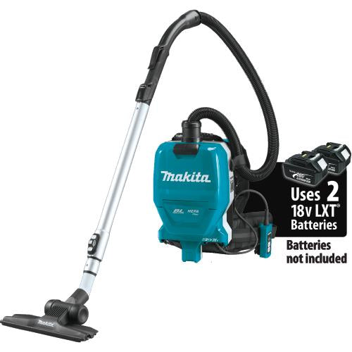 Makita XCV09Z 36V (18V X2) LXT® Brushless 1/2 Gallon HEPA Filter Backpack Dry Vacuum, Tool Only