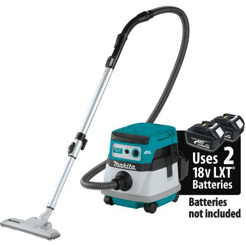 Makita XCV20Z 36V (18V X2) LXT® Brushless 2.1 Gallon Wet/Dry Dust Extractor/Vacuum, Tool Only