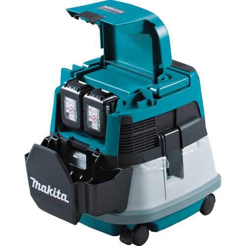 Makita XCV22PTU 36V (18V X2) LXT® Brushless 2.1 Gallon HEPA Filter Dry Dust Extractor/Vacuum Kit, AWS® (5.0Ah)