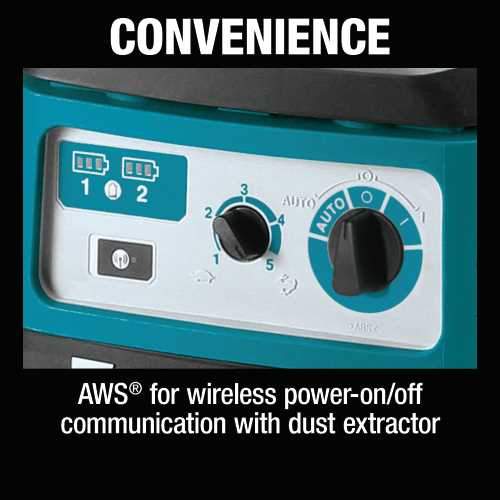 Makita XCV22PTU 36V (18V X2) LXT® Brushless 2.1 Gallon HEPA Filter Dry Dust Extractor/Vacuum Kit, AWS® (5.0Ah)