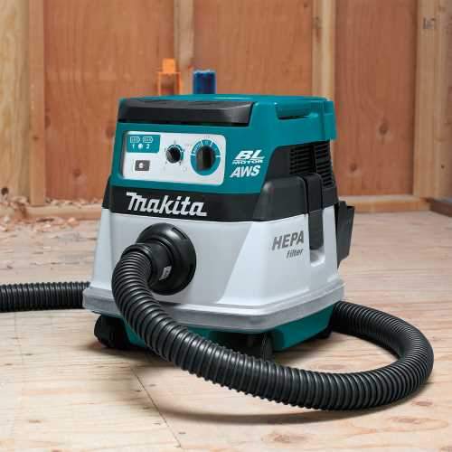 Makita XCV22PTU 36V (18V X2) LXT® Brushless 2.1 Gallon HEPA Filter Dry Dust Extractor/Vacuum Kit, AWS® (5.0Ah)