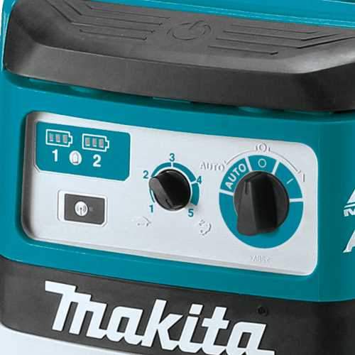 Makita XCV22ZU 36V (18V X2) LXT® Brushless 2.1 Gallon HEPA Filter Dry Dust Extractor/Vacuum, AWS®, Tool Only