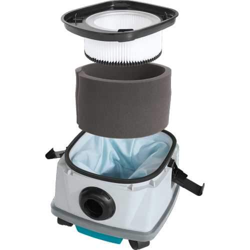 Makita XCV22ZU 36V (18V X2) LXT® Brushless 2.1 Gallon HEPA Filter Dry Dust Extractor/Vacuum, AWS®, Tool Only