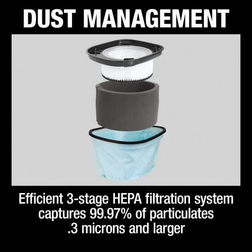 Makita XCV24ZX 36V (18V X2) LXT® Brushless 4 Gallon HEPA Filter Dry Dust Extractor, Tool Only