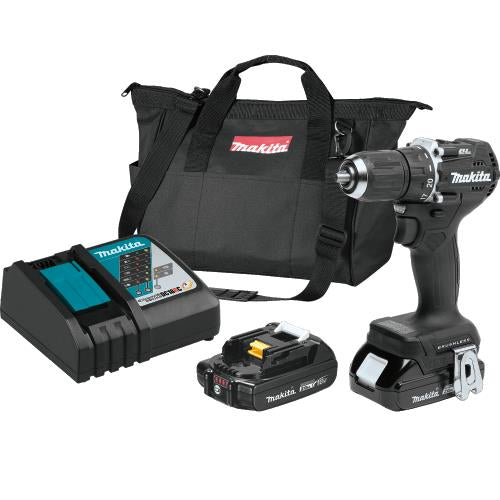 Makita XFD15RB 18V LXT® Lithium‘Ion Sub‘Compact Brushless Cordless 1/2" Driver‘Drill Kit (2.0Ah)