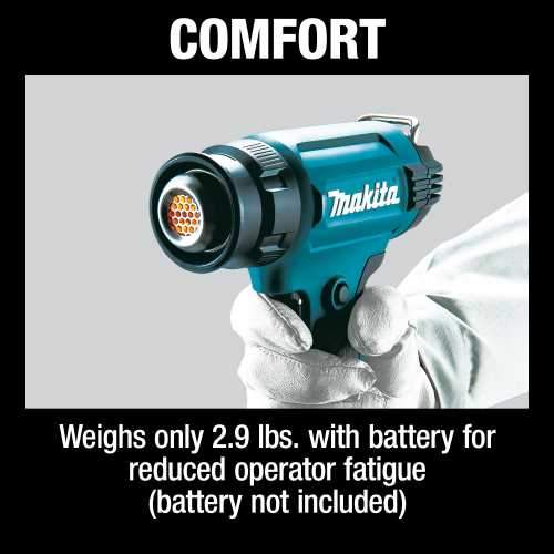 Makita XGH02ZK 18V LXT® Lithium‘Ion Cordless Variable Temperature Heat Gun, Tool Only