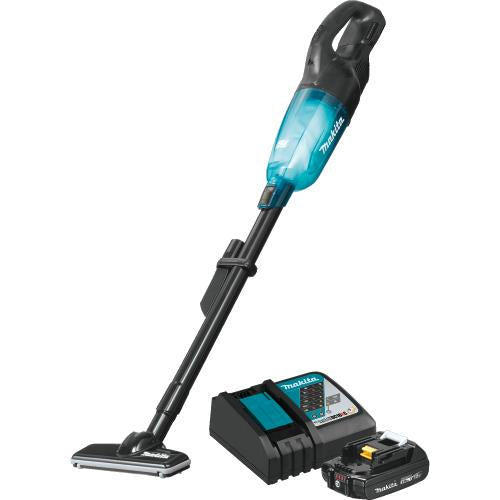 Makita XLC03R1BX4 18V LXT® Lithium‘ion Compact Brushless Cordless Vacuum Kit, Trigger w/ Lock (2.0Ah)