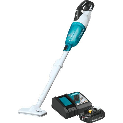 Makita XLC03R1WX4 18V LXT® Lithium‘ion Compact Brushless Cordless Vacuum Kit, Trigger w/ Lock (2.0Ah)