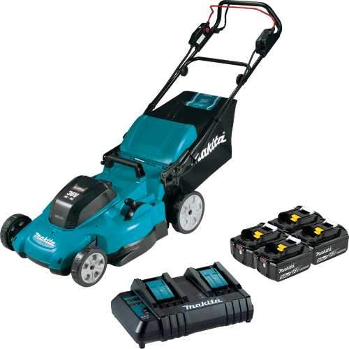 Makita XML11CT1 36V (18V X2) LXT® 21" Self‘Propelled Lawn Mower Kit with 4 Batteries (5.0Ah)