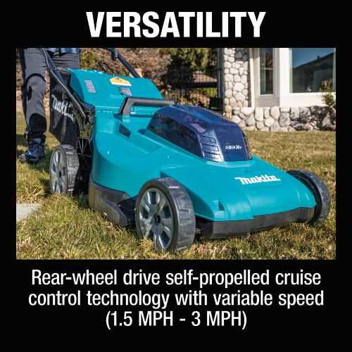 Makita XML14CT1 36V (18V X2) LXT® 19" Self‘Propelled Lawn Mower Kit with 4 Batteries (5.0Ah)