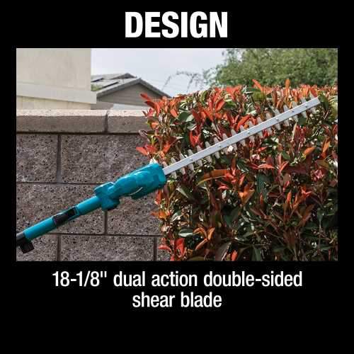 Makita XNU05SM1 18V LXT® Lithium‘Ion Cordless 18" Telescoping Articulating Pole Hedge Trimmer Kit (4.0Ah)