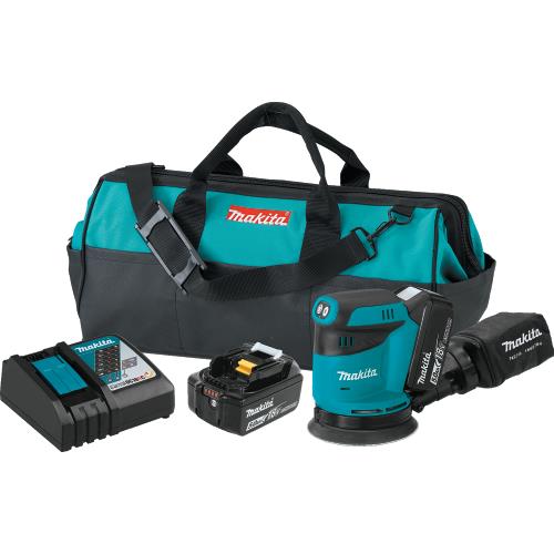 Makita XOB01T 18V LXT® Lithium‘Ion Cordless 5" Random Orbit Sander Kit (5.0Ah)