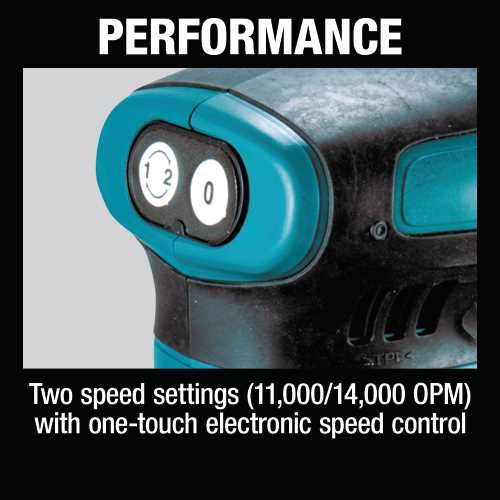 Makita XOB02Z 18V LXT® Lithium‘Ion Cordless 1/4 Sheet Finishing Sander, Tool Only