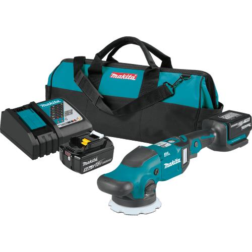 Makita XOP02T 18V Lxt® Lithiumion Brushless Cordless 5" / 6" Dual Action Random Orbit Polisher Kit