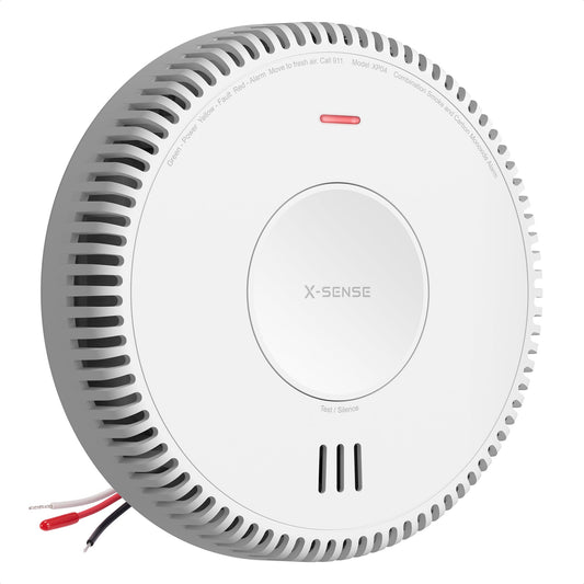 X-Sense XP04 AC Hardwired Smoke and CO Alarm - 1-Pack