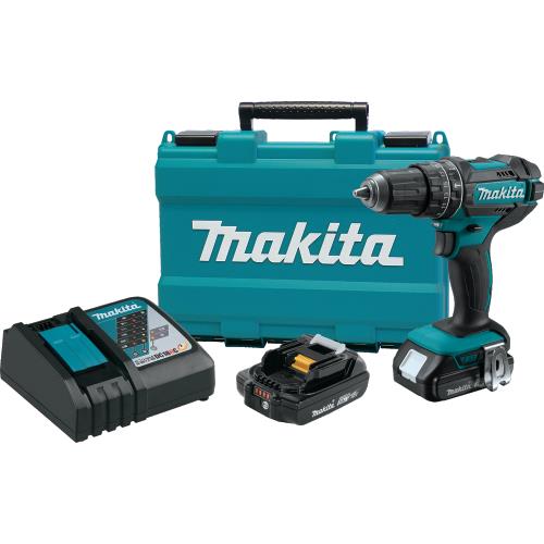 Makita XPH10R 18V LXT® Lithium‘Ion Compact Cordless 1/2" Hammer Driver‘Drill Kit (2.0Ah)