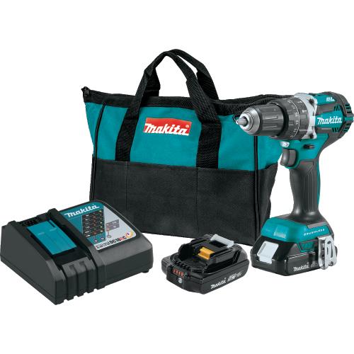 Makita XPH12R 18V LXT® Lithium‘Ion Compact Brushless Cordless 1/2" Hammer Driver‘Drill Kit (2.0Ah)