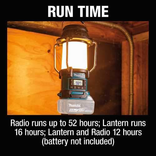 Makita XRM12 18V LXT® Lithium‘Ion Cordless Lantern with Radio, Tool Only