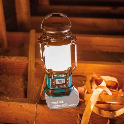 Makita XRM12 18V LXT® Lithium‘Ion Cordless Lantern with Radio, Tool Only