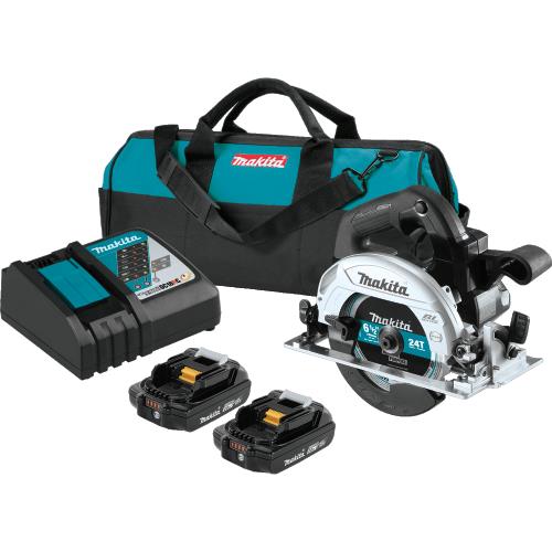 Makita XSH04RB 18V LXT® Lithium‘Ion Sub‘Compact Brushless Cordless 6‘1/2 Circular Saw Kit (2.0Ah)