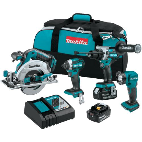 Makita XT452T 18V LXT® Lithium‘Ion Brushless Cordless 4‘Pc. Combo Kit (5.0Ah)