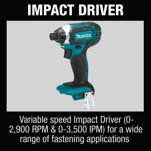 Makita XT510SM 18V LXT® Lithium‘Ion Cordless 5‘Pc. Combo Kit (4.0Ah)