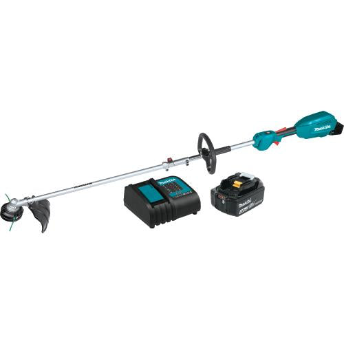 Makita XUX02SM1X1 18V LXT® Lithium‘Ion Brushless Cordless Couple Shaft Power Head Kit w/ 13" String Trimmer Attachment (4.0Ah)