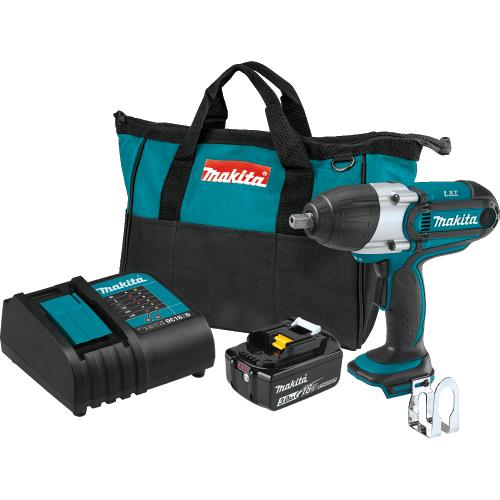 Makita XWT04S1 18V LXT® Lithium‘Ion Cordless 1/2" Sq. Drive Impact Wrench Kit (3.0Ah)